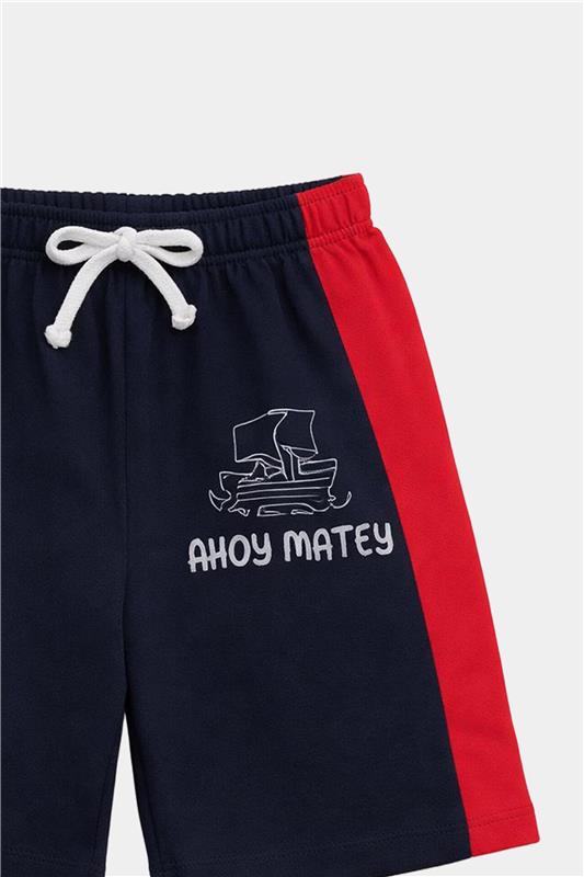 Ahoy Matey Nautical T-Shirt & Shorts Set for Boys - MYK_Fatimas