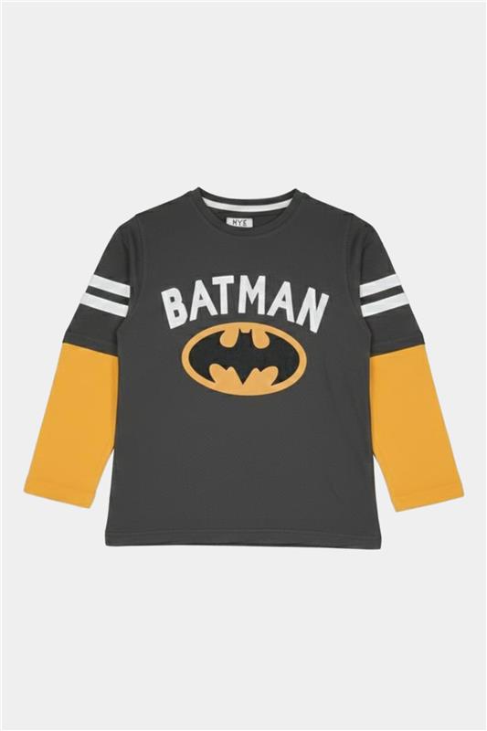 Batman Brown Kids 2 Piece Outfit – Long Sleeve Shirt & Trouser Set
