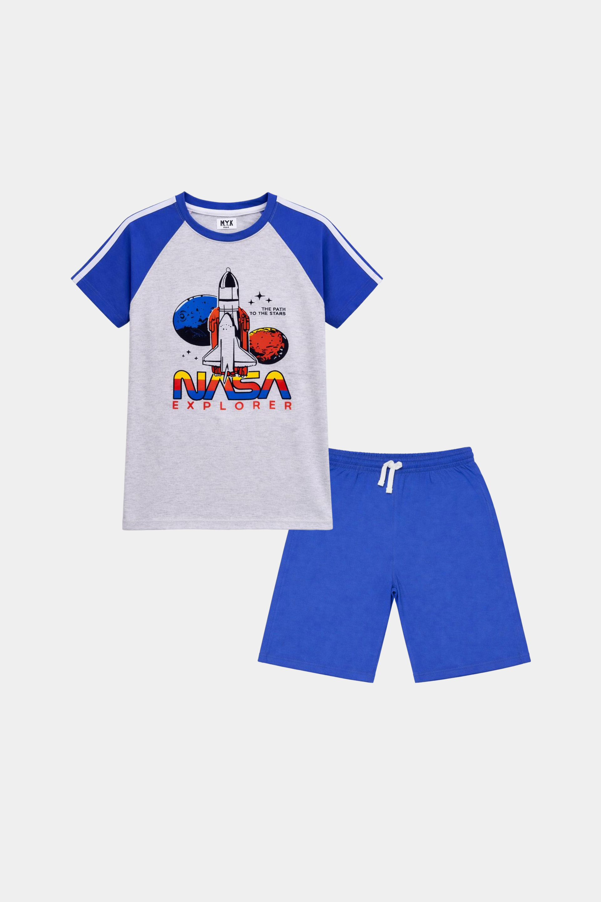 NASA Explorer Blue T-Shirt & Shorts Set