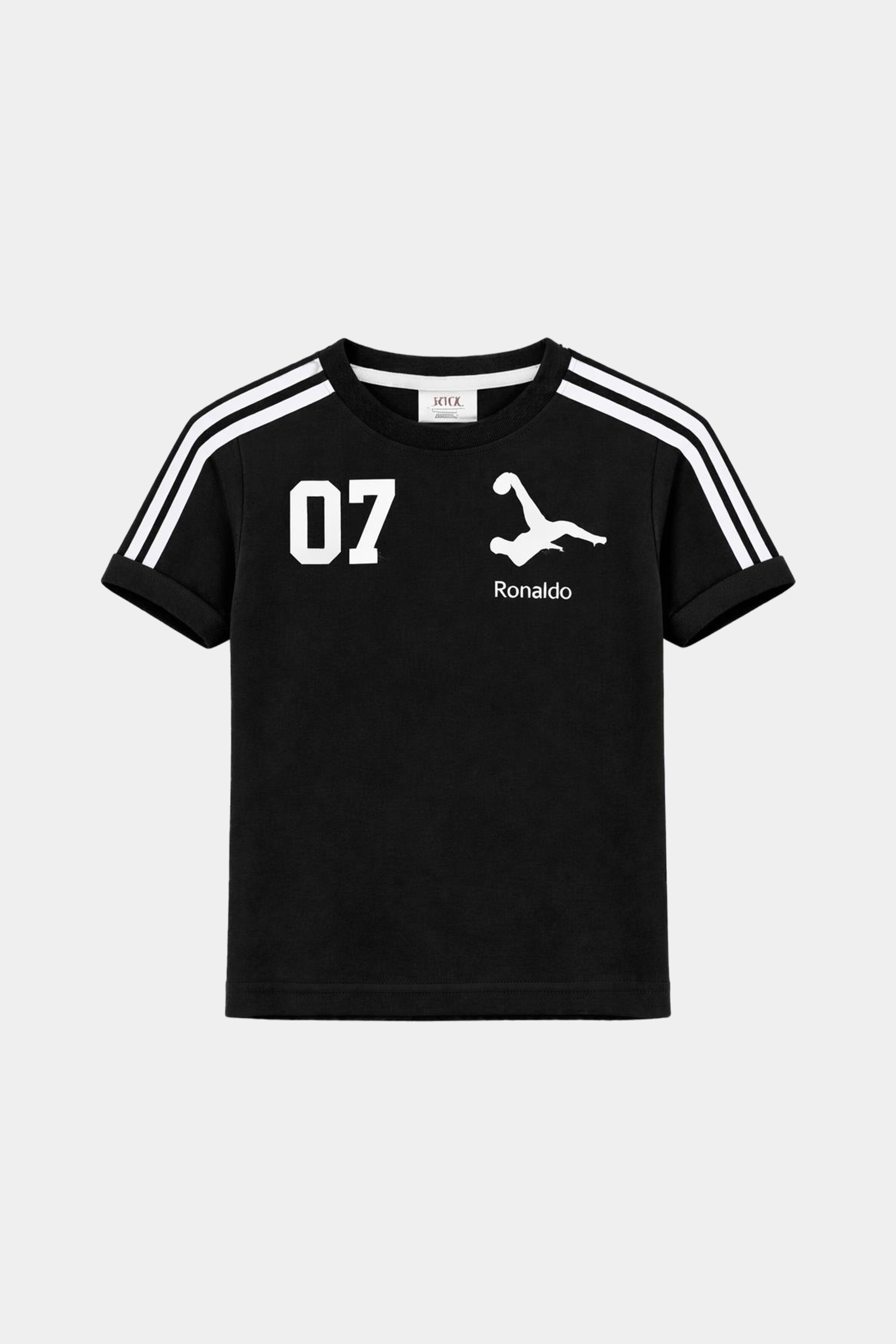 MYK Ronaldo Black Kids Sportswear Set T-Shirt & Shorts Set - MYK_Fatimas