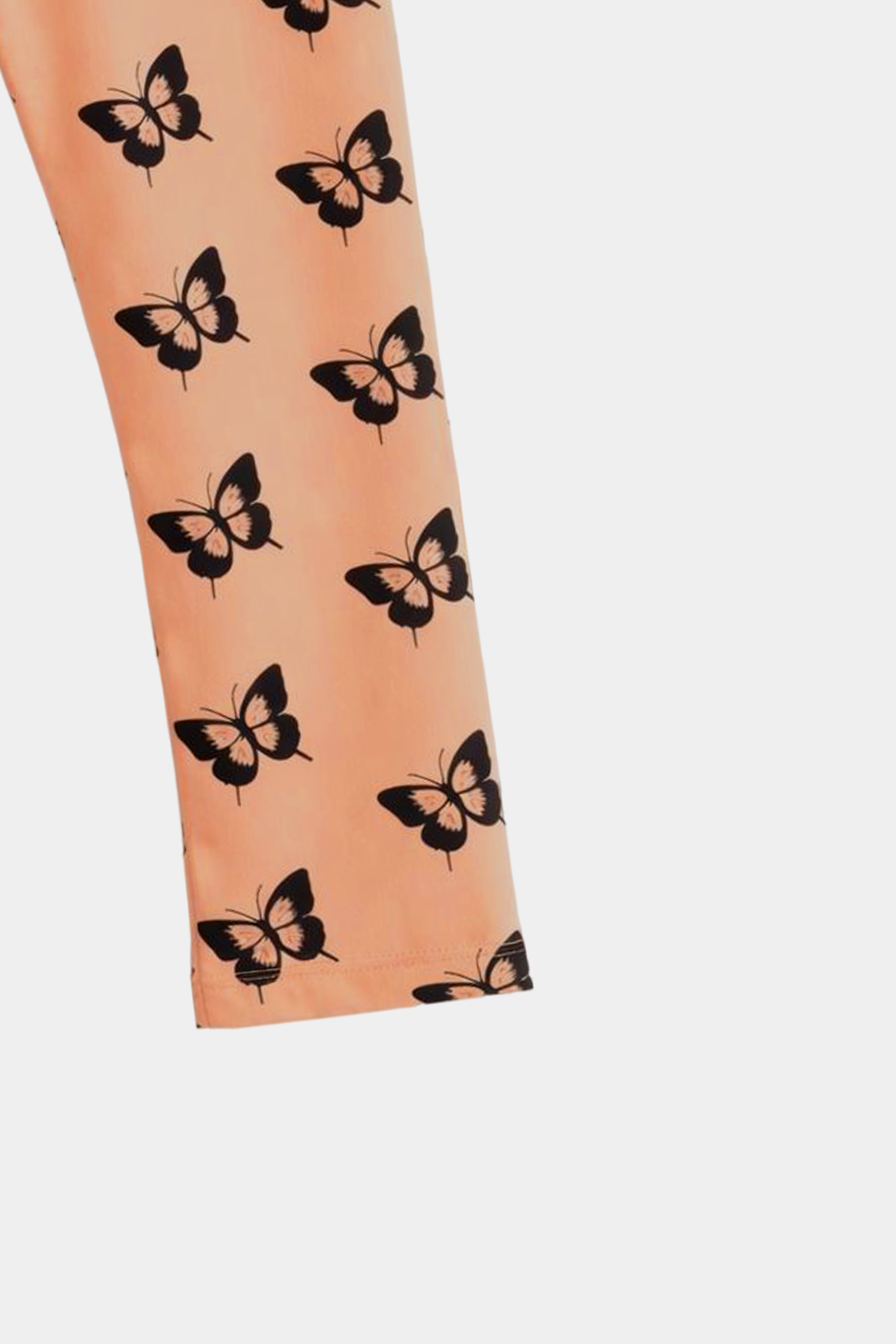 Peach Butterfly Print Girls' Summer Set – Change Brings Beautiful Things - MYK_Fatimas