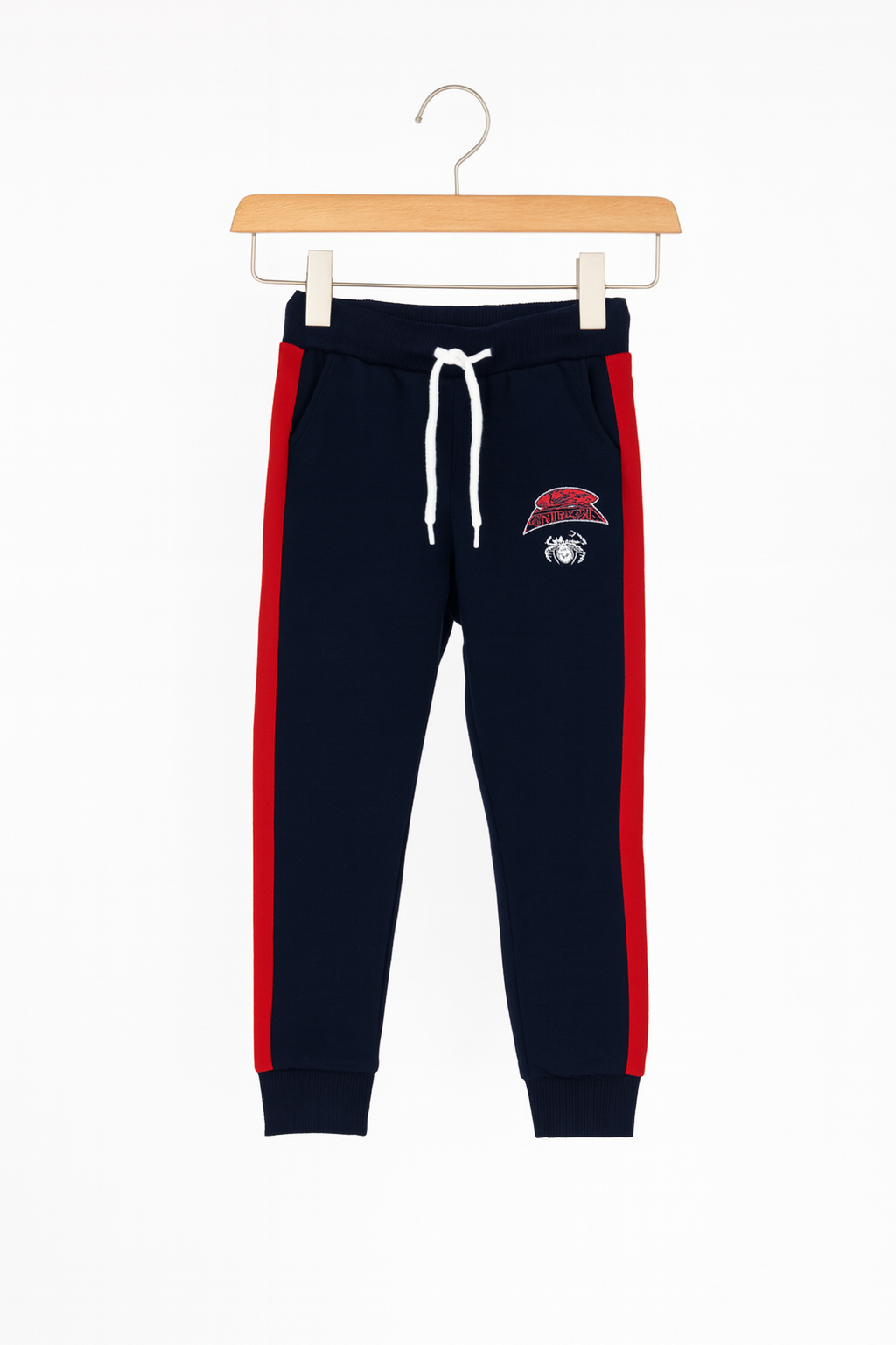 Red & Navy Blue Spider Man Pocket Hoodie With Panel Trouser 2pcs Premium Quality Set - MYK_Fatimas