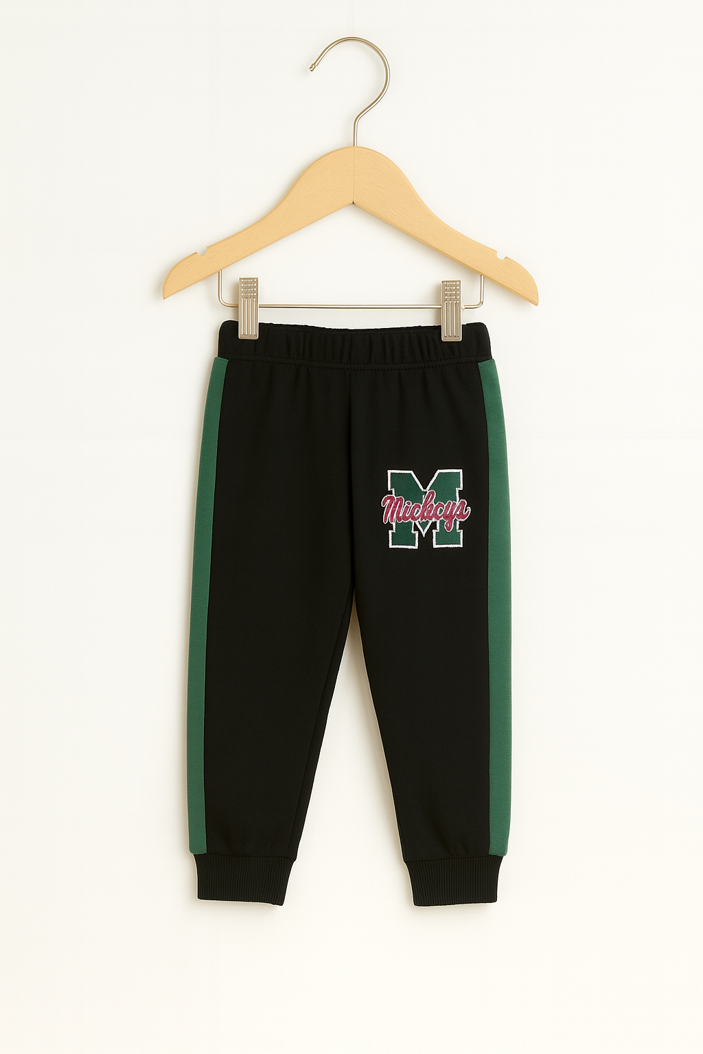 Zipper Green Black Pocket Hoodie With panel Trouser 2pcs Set - MYK_Fatimas