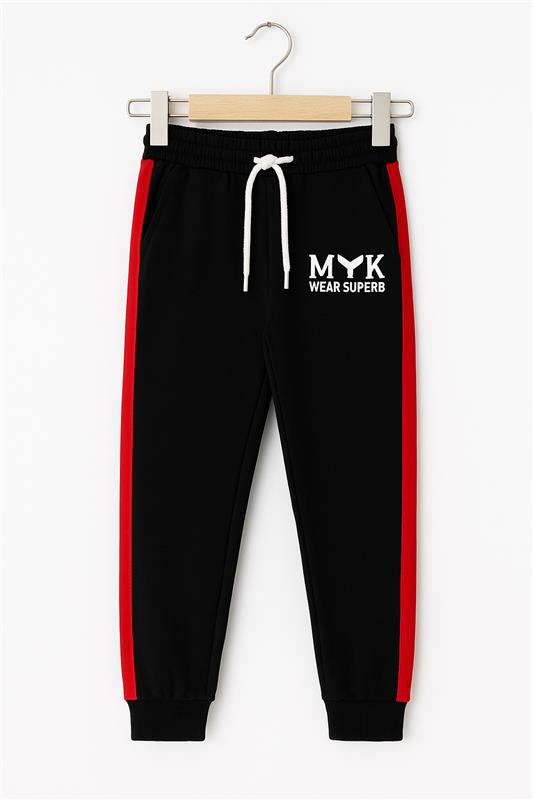 Baby Slogan Graphic Elbow Patch Colorblock Hoodie & Sweatpants - MYK_Fatimas
