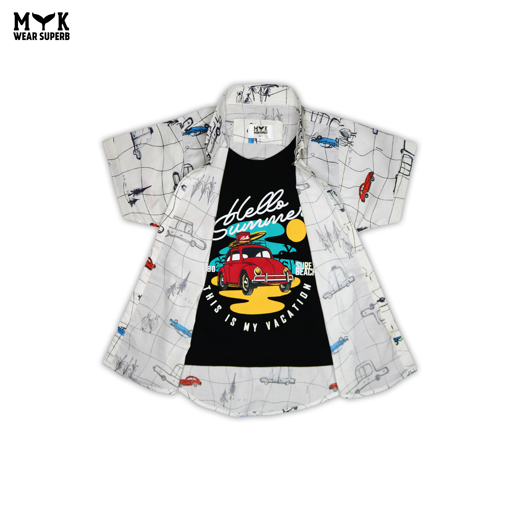 Hello Summer Vacation Boys Outfit - MYK_Fatimas