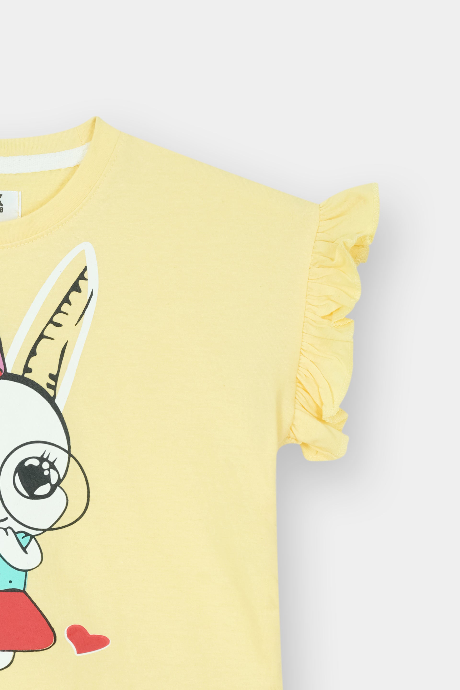 Sunny Bunny Ruffle Top & Heart Jogger Set