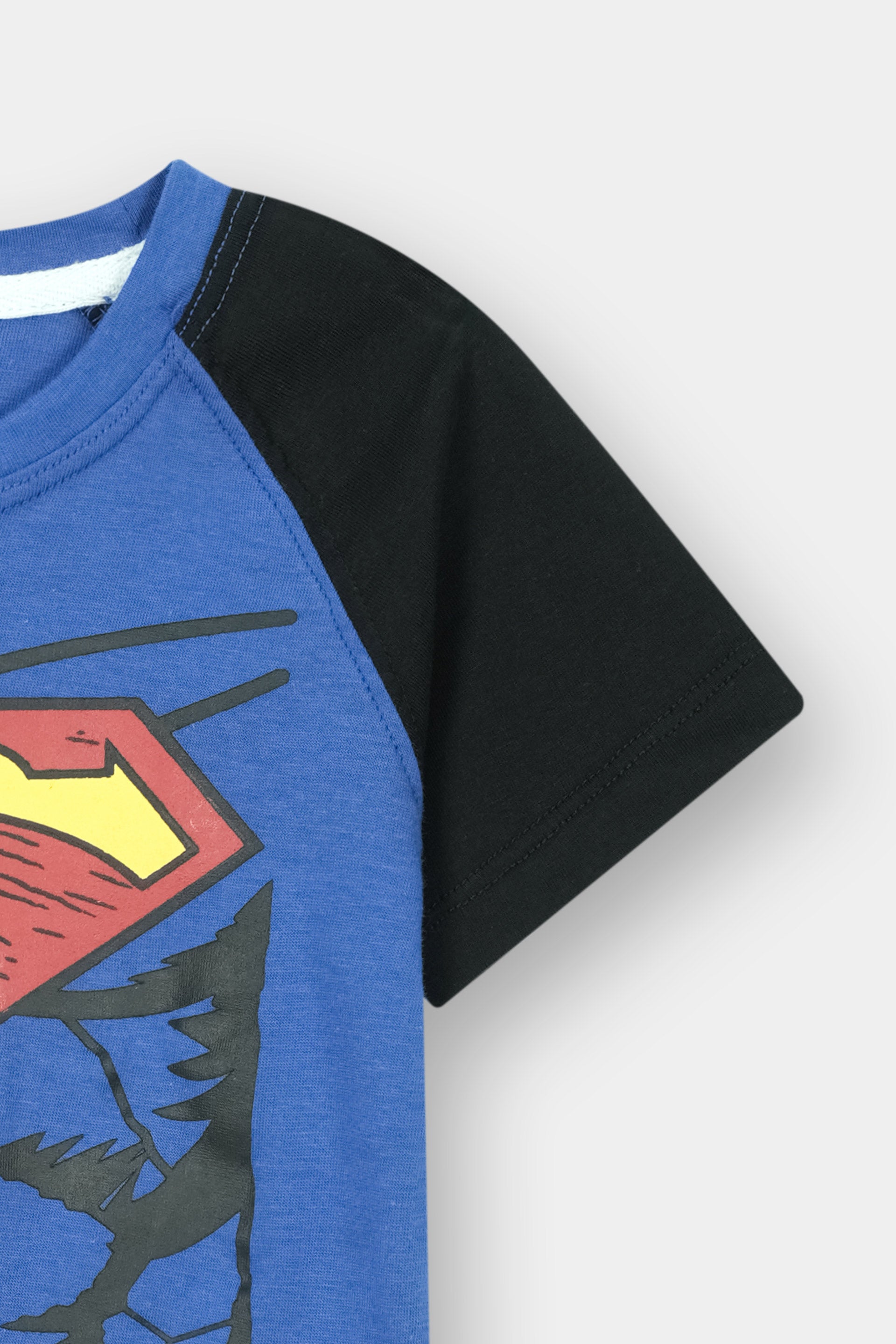 Boys' Superman Muscle Blue Graphic T-Shirt & Shorts Set - MYK_Fatimas