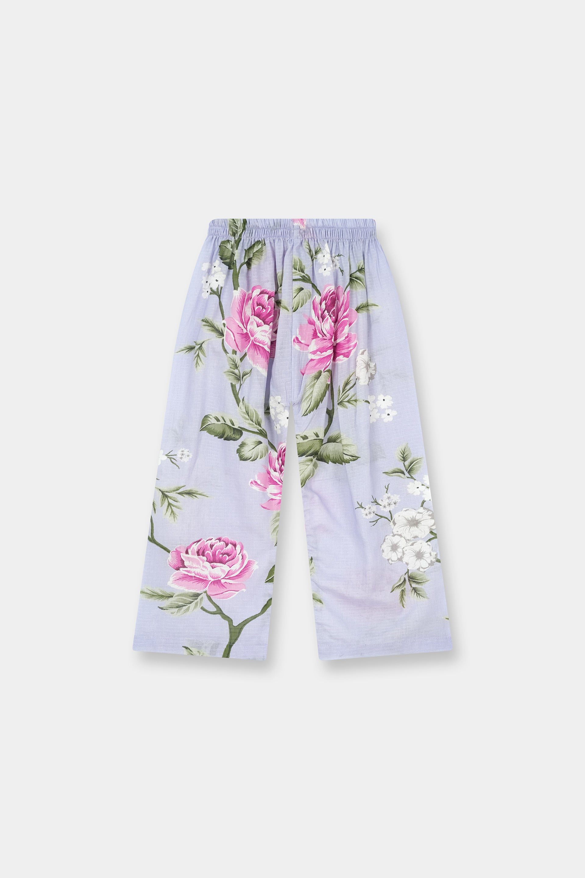 Luxury Cotton Lawn Girls 2 Piece Suit – Lilac Pink Floral - MYK_Fatimas