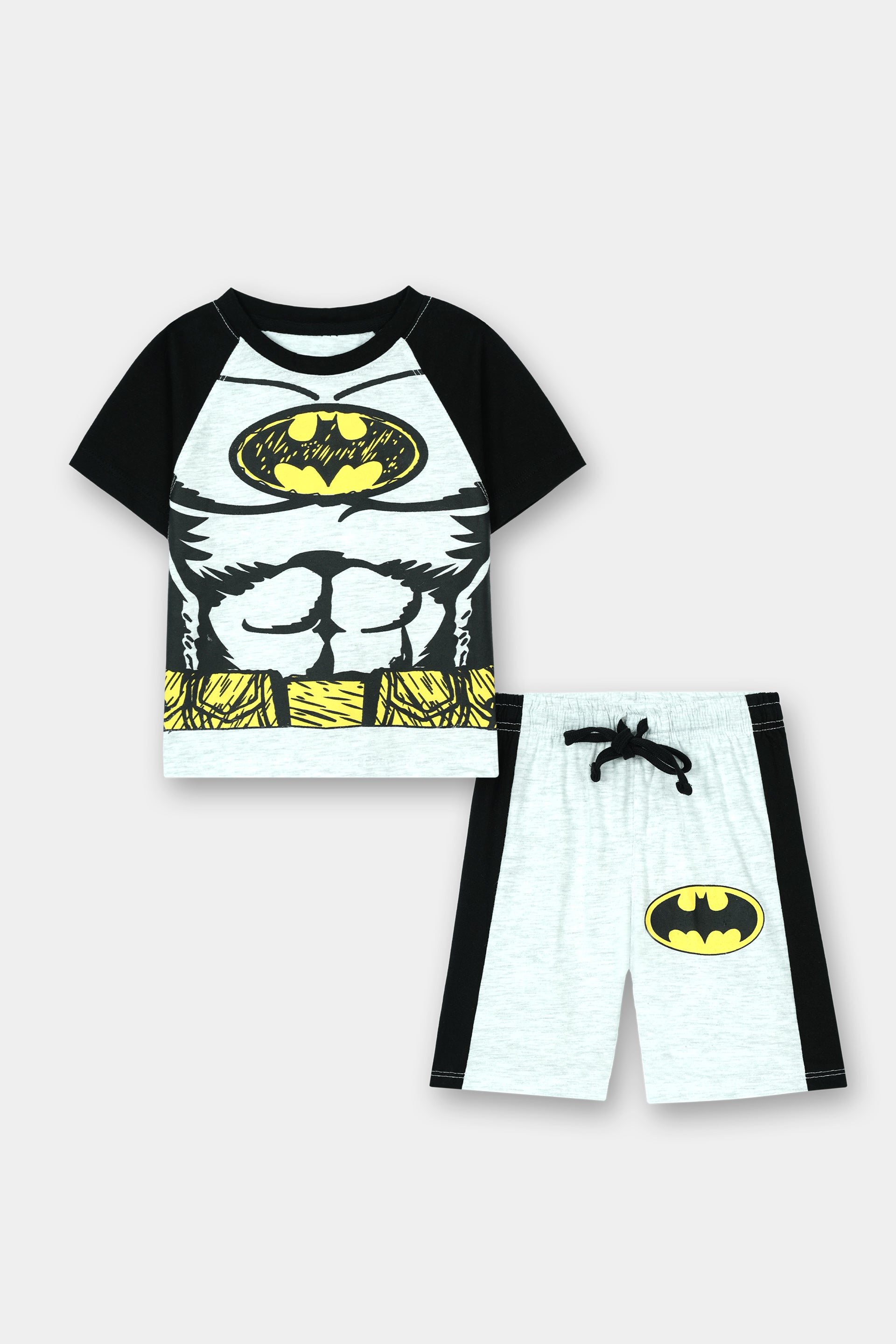 MYK Boys Batman Muscle Print Summer Co-ord Set