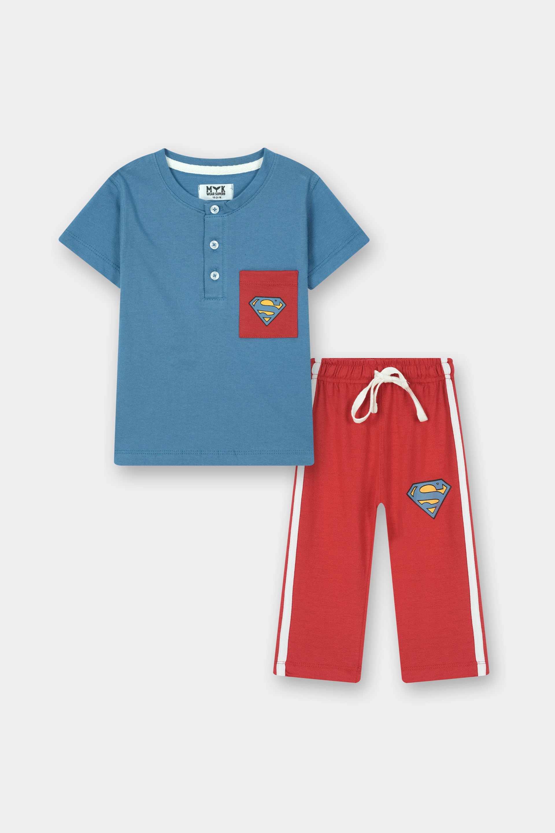 Boys' Blue & Red Superhero Summer Set - MYK_Fatimas
