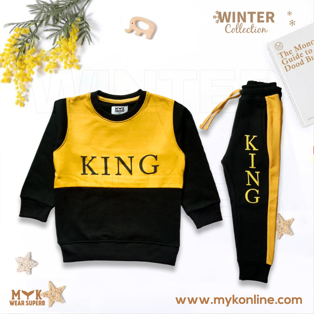 KIDS KING SWEAT SHIRT WITH TROUSER - MYK_Fatimas
