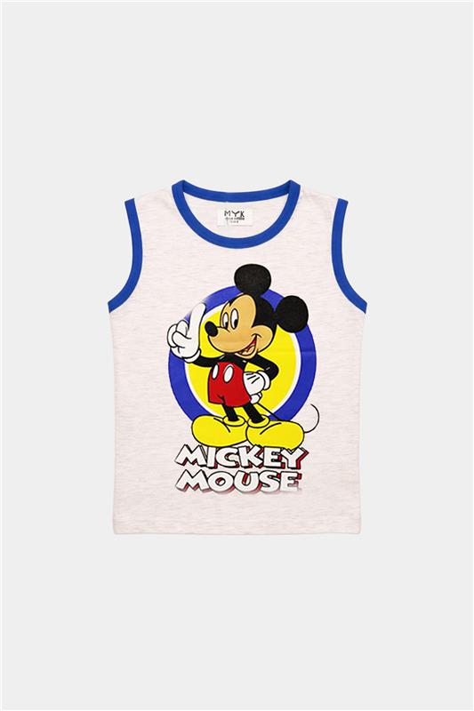 Boys' Mickey Mouse Sleeveless Summer Set – Cool & Comfy Cartoon Style - MYK_Fatimas