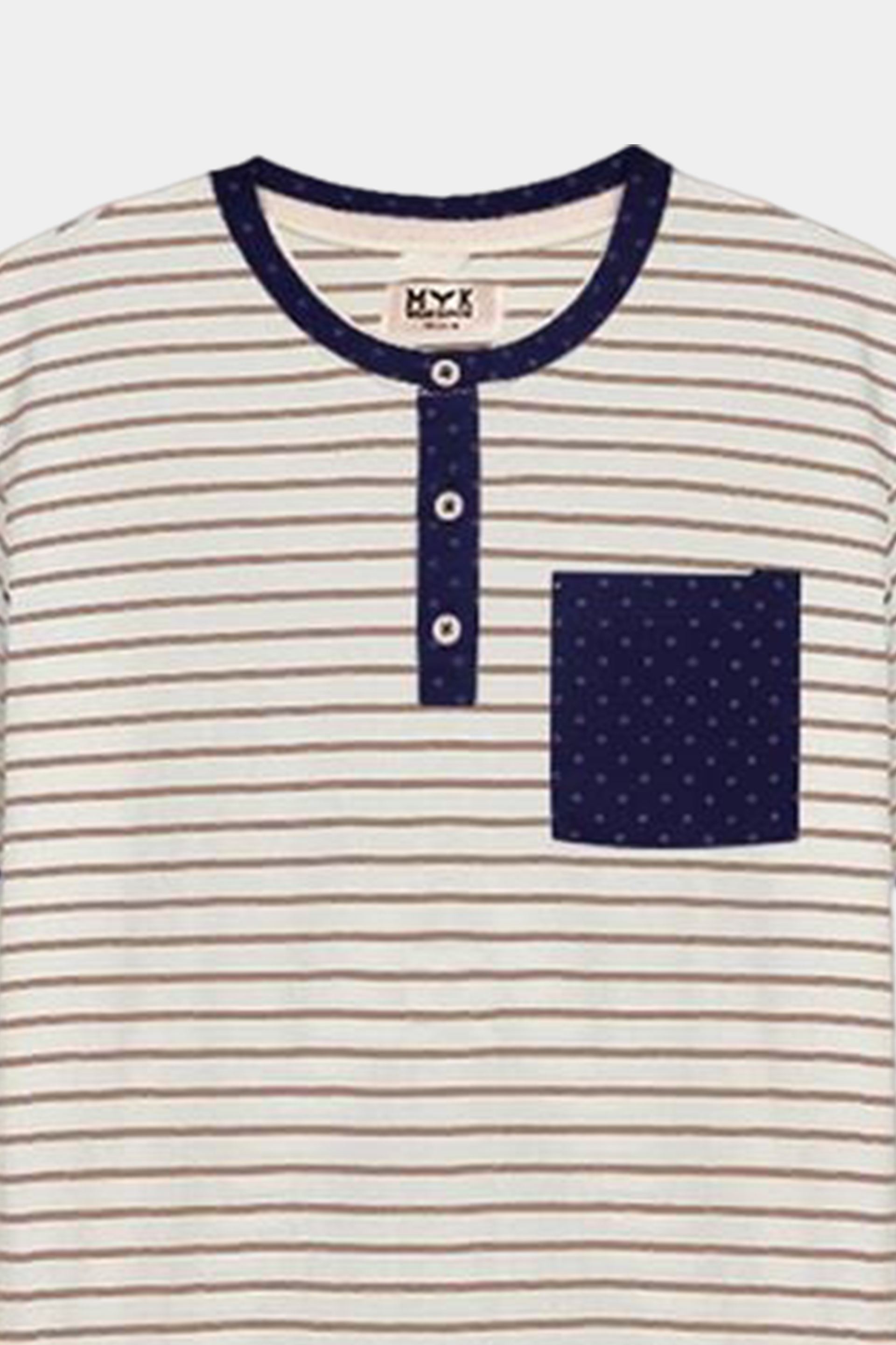 MYK White & Sky Dotted Shirt – Fresh Summer Style - MYK_Fatimas