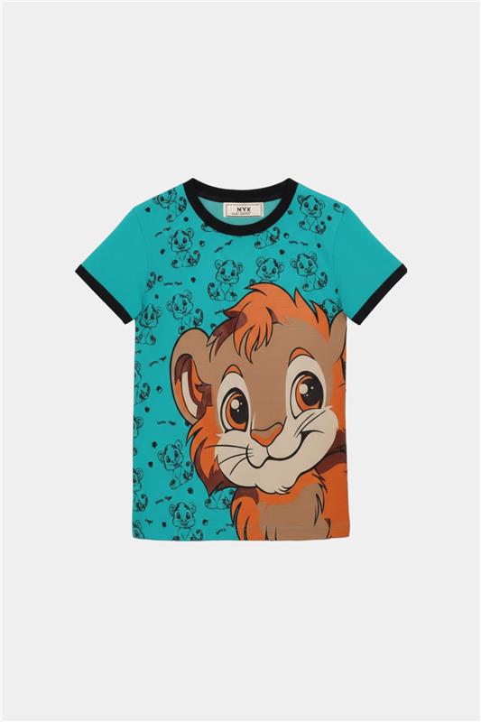 Kids Summer Cartoon Lion T-Shirt & Shorts Set - MYK_Fatimas