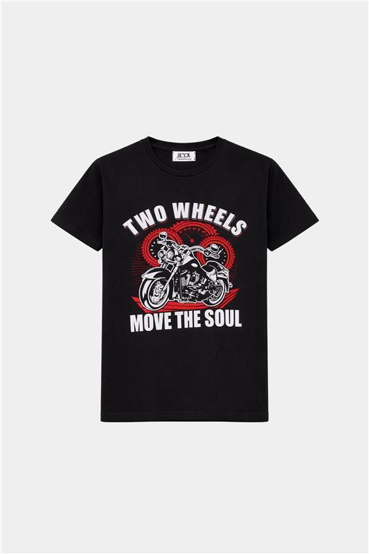 Two Wheels Kids Summer Set – Bold Black & Orange Biker Style - MYK_Fatimas