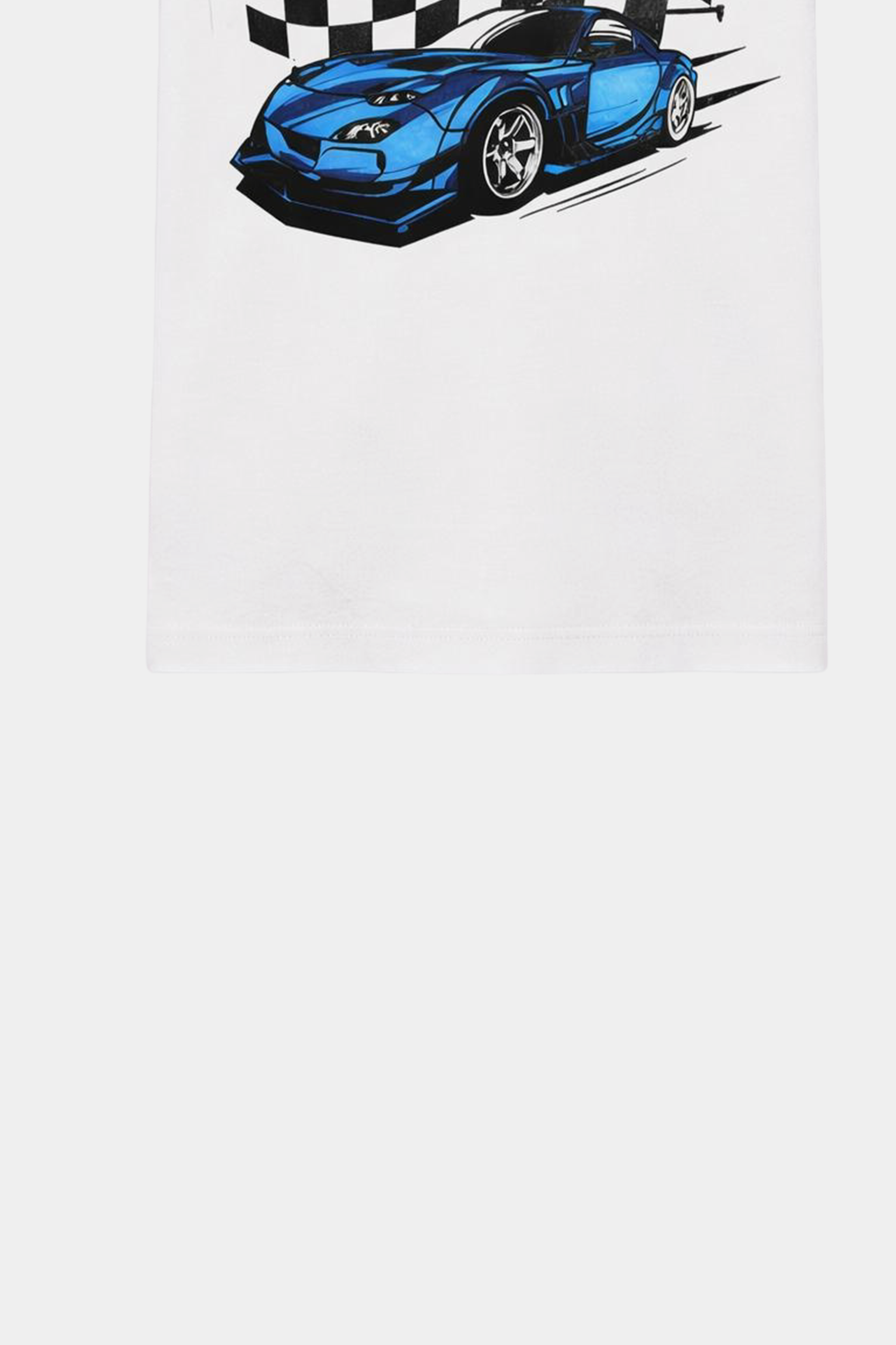 Racing Cars Print Casual Outfit Round Neck T-Shirt Shorts for Kids - MYK_Fatimas