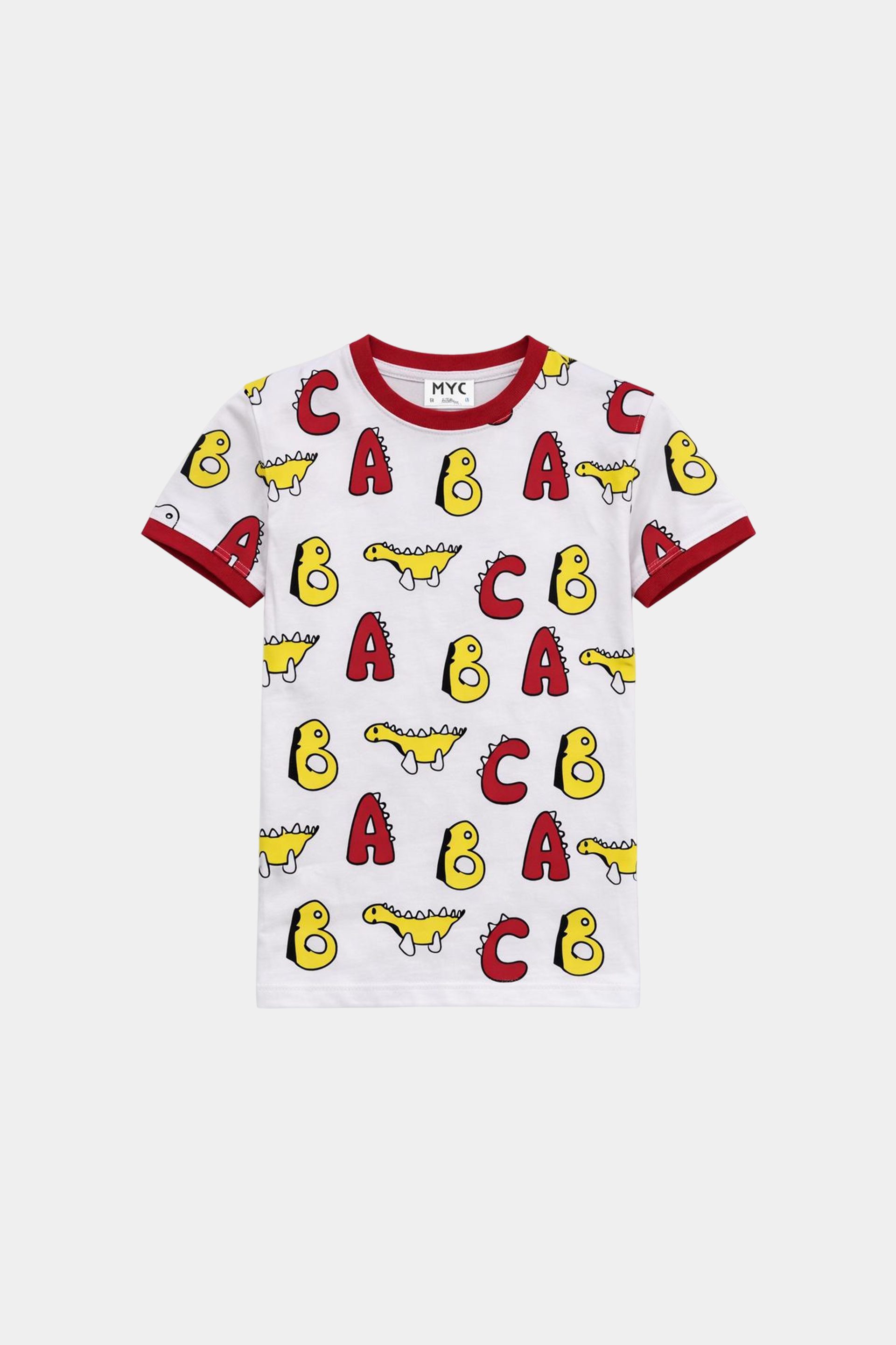 ABC Dino Print Kids Summer Set – Learn & Play in Style - MYK_Fatimas