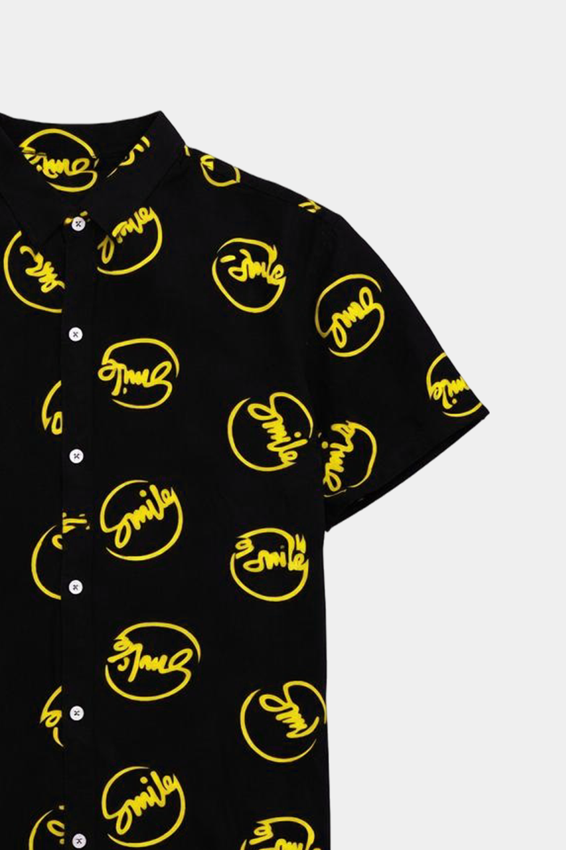 Boys Black & Yellow “Smile” Linen Co-Ord Set – Summer Vibes - MYK_Fatimas