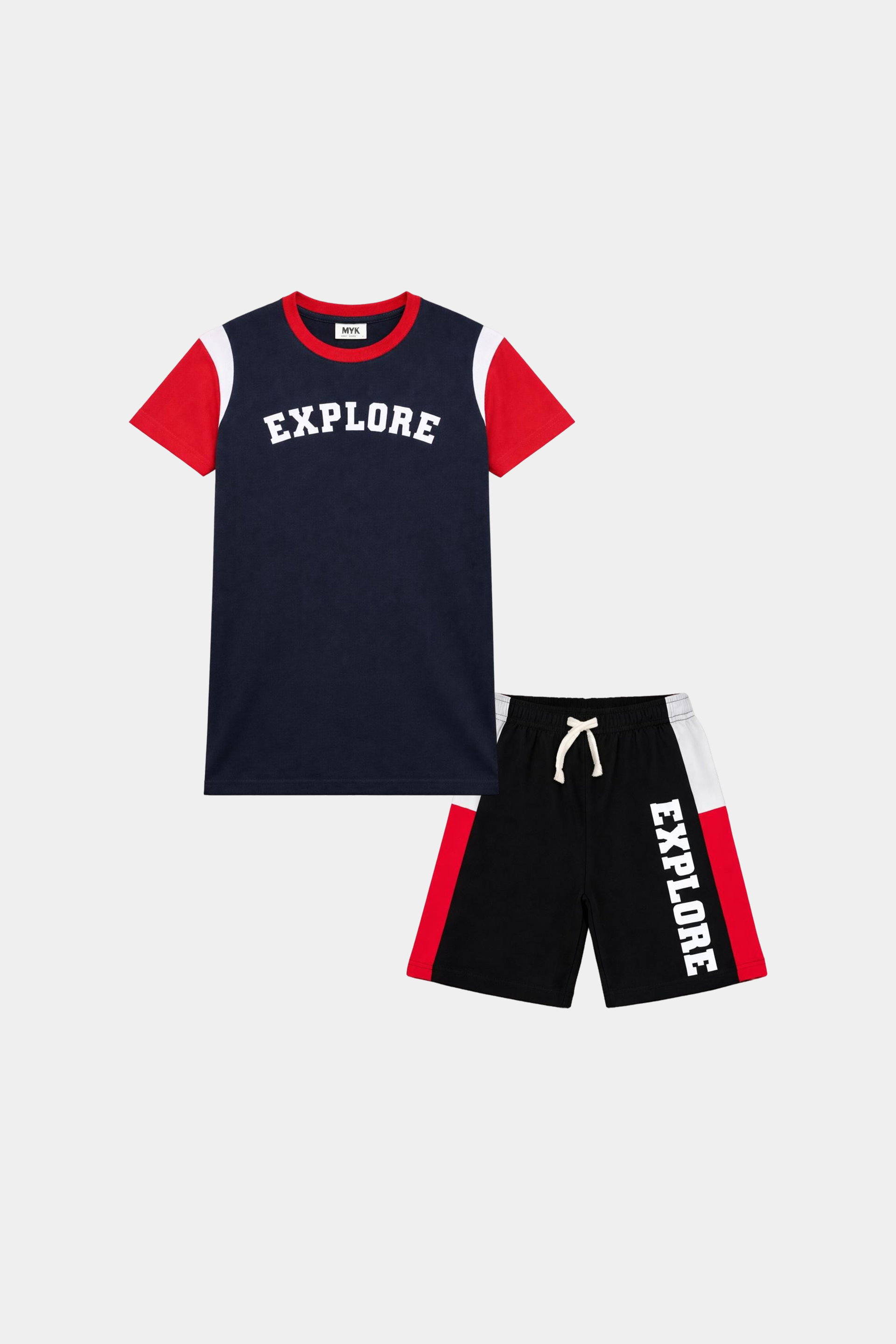 Explorer Spirit Kids Summer Set T-Shirt & Shorts Set - MYK_Fatimas