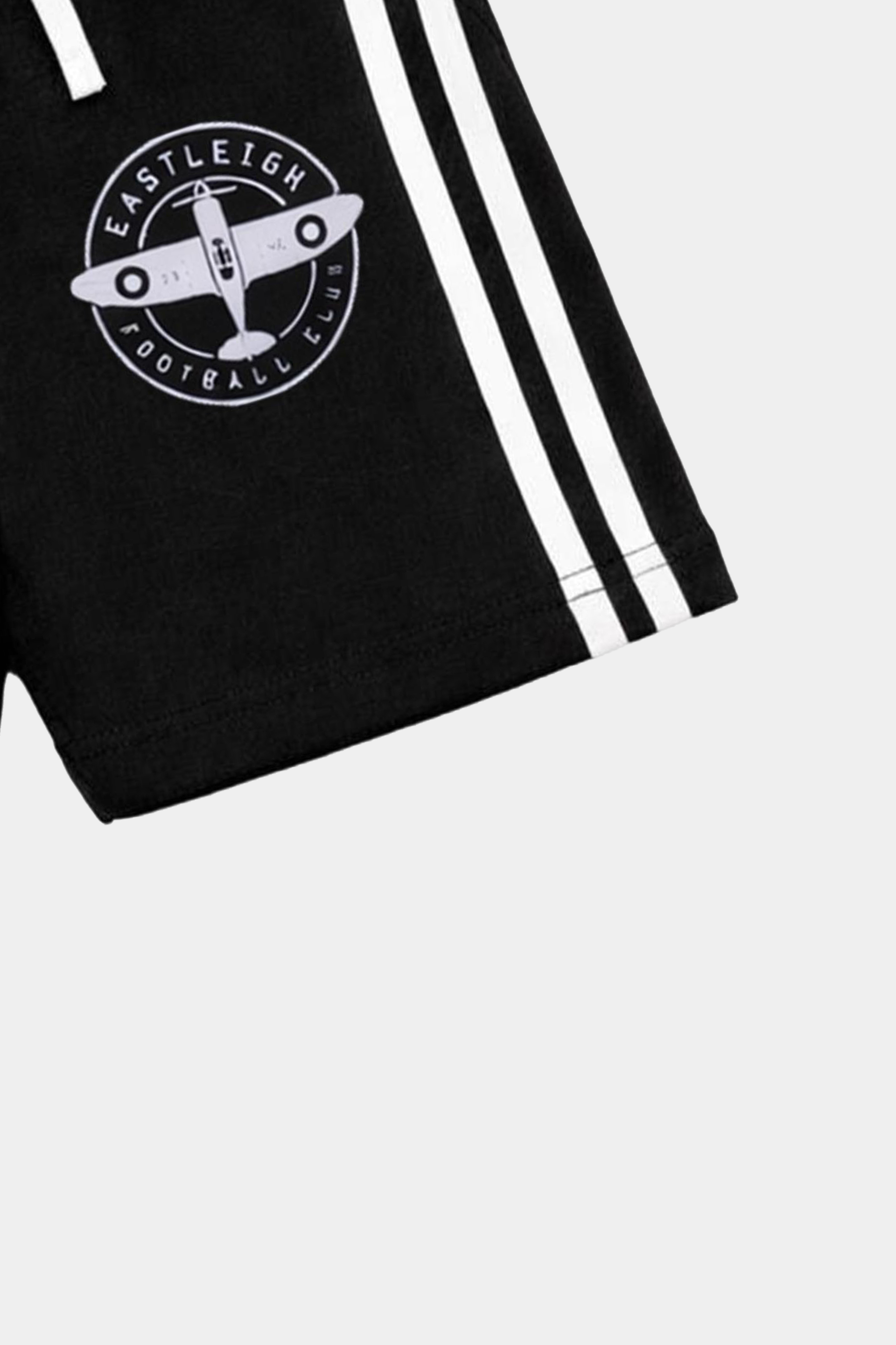 Boys Black & White Aeroplane Print Summer Co-Ord Set