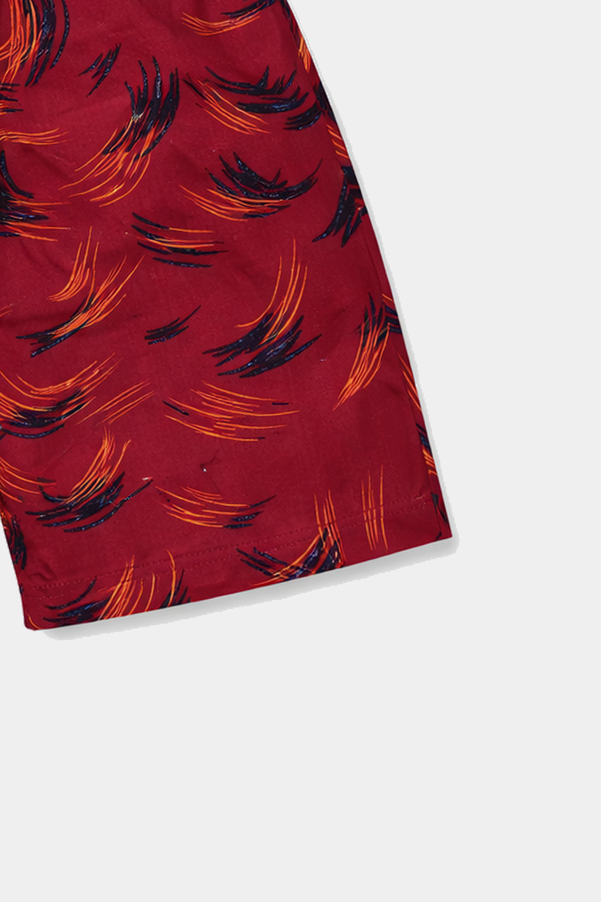 Boys Maroon Linen Printed Co-Ord Set – Breezy Summer Comfort - MYK_Fatimas