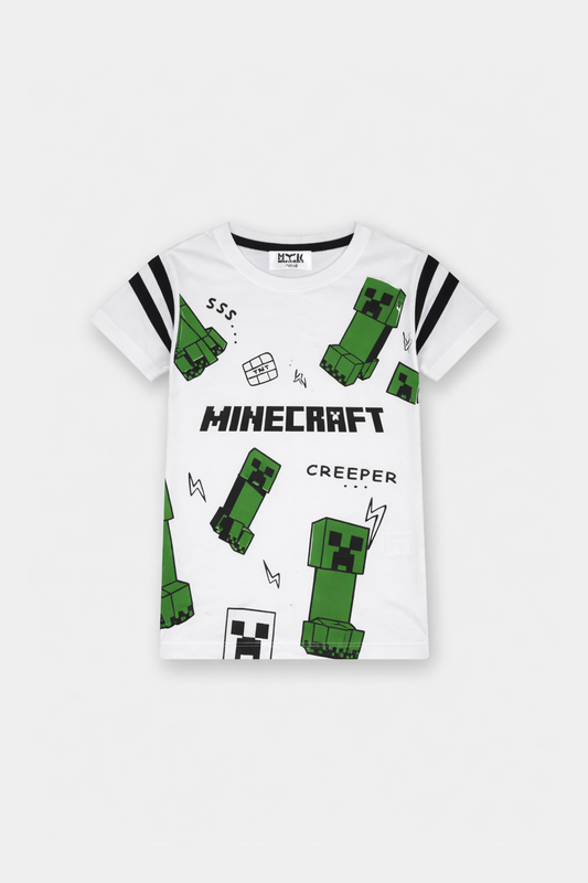 Boys Minecraft Creeper Summer Outfit Set - MYK_Fatimas