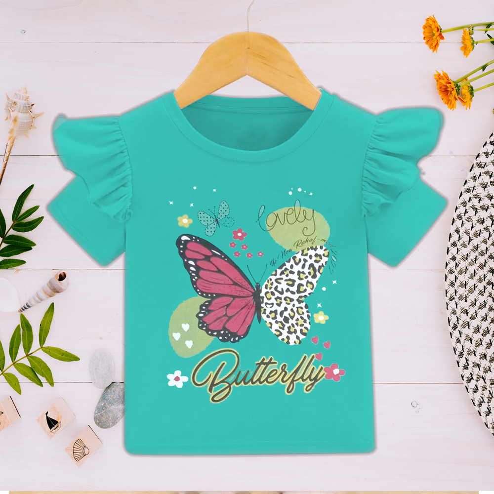 Frill  Butterfly Baby Girl T.shirt