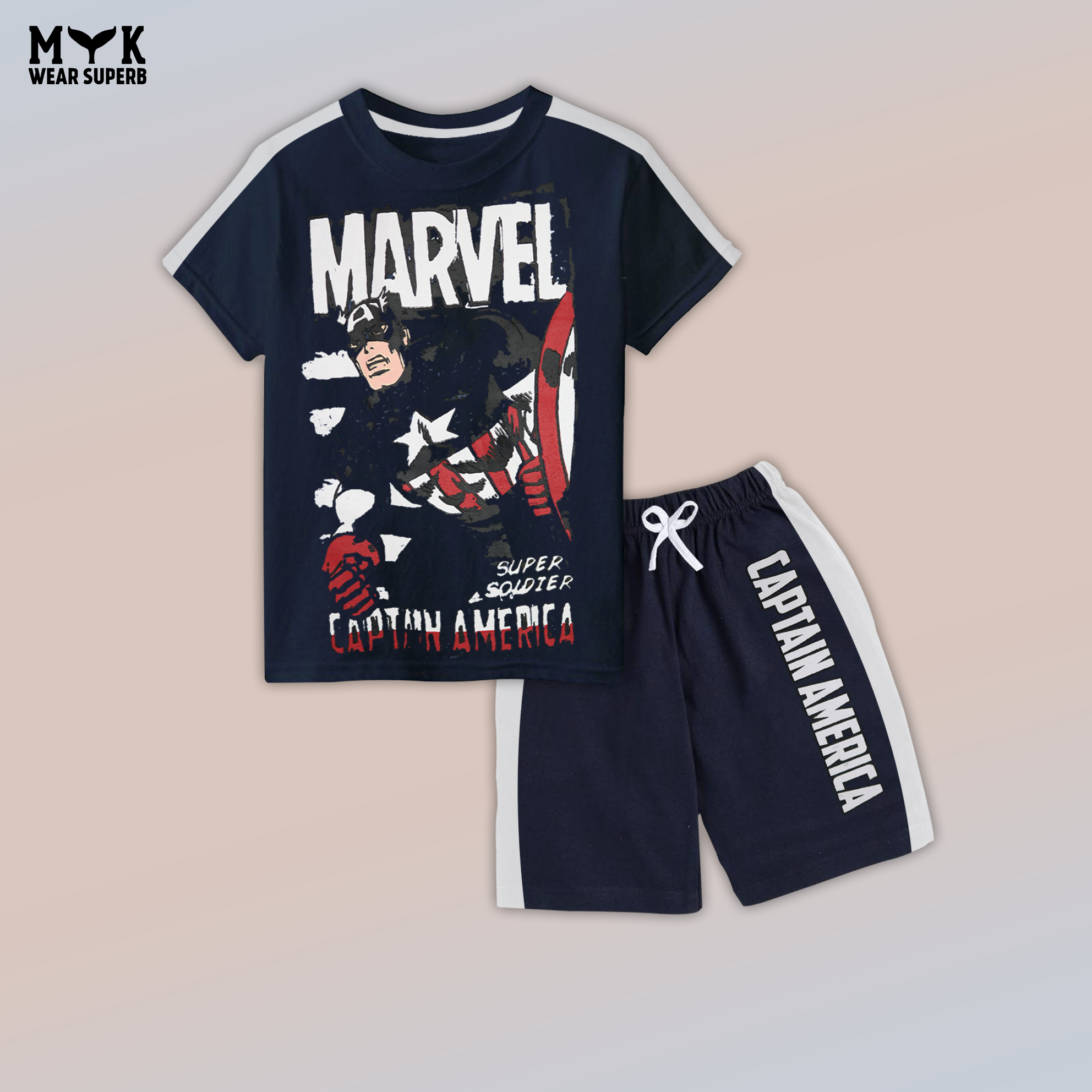 Marvel Captain America Super Soldier Kids Summer Set