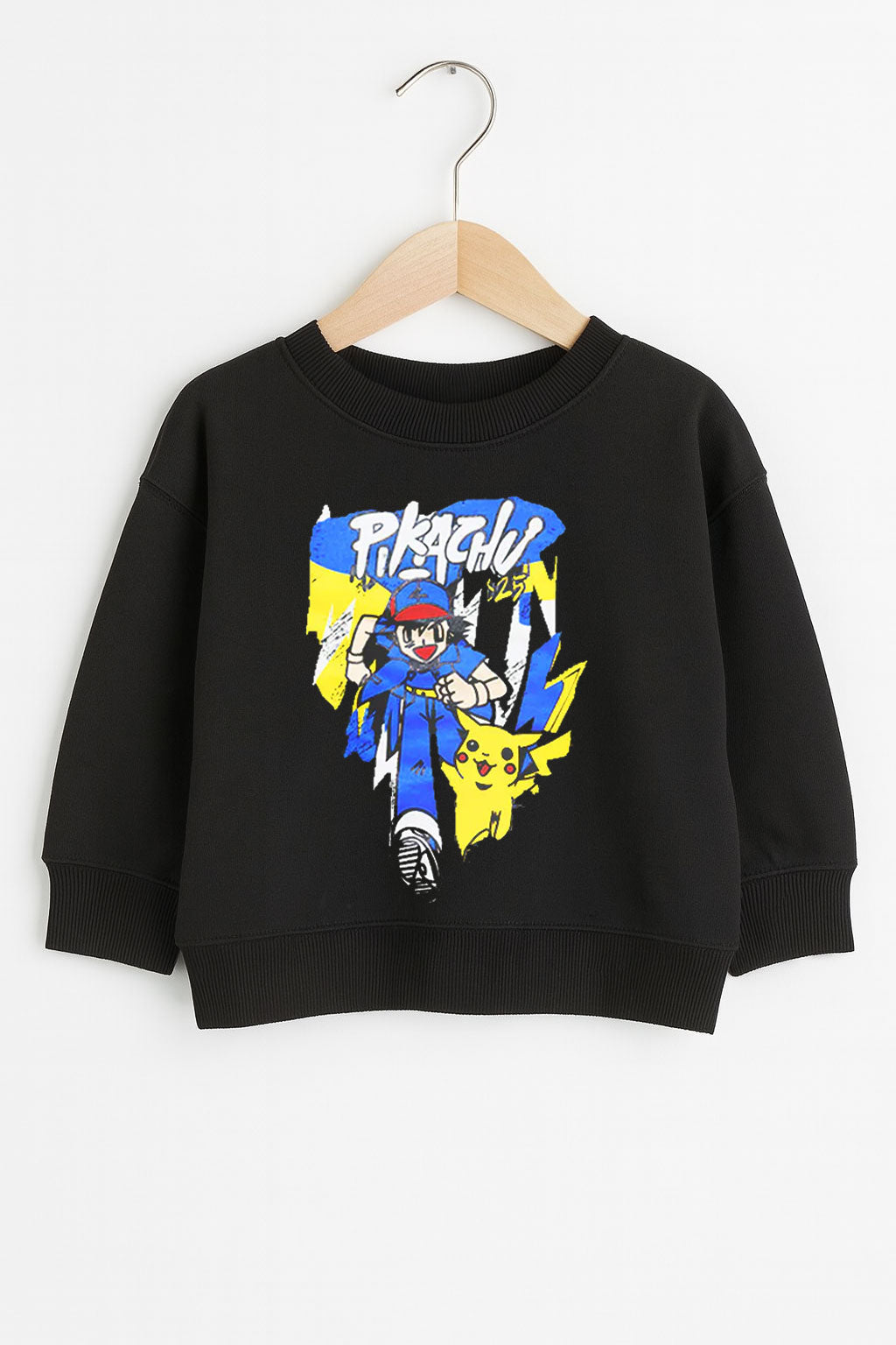 Printed Pikachu Kids Sweatshirt & Trouser  With Dori Outfit Premium Quality Set - MYK_Fatimas