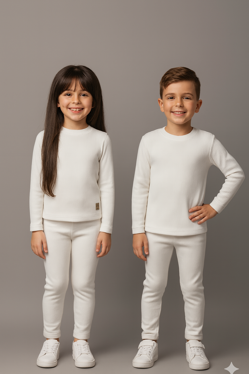 White Kids Inner Suit