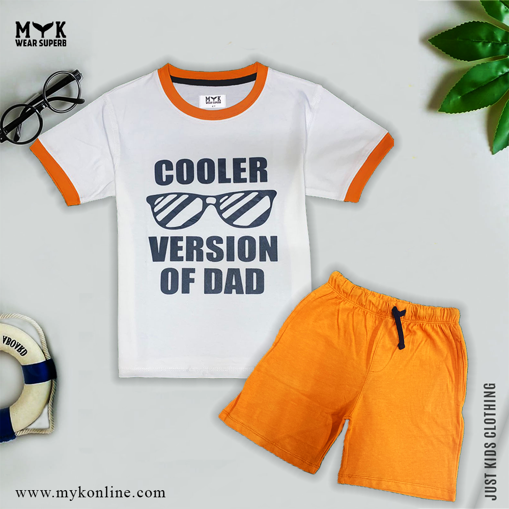 Boys 2Pcs Summer Clothes Suit, Short Sleeve Round Neck T-shirt Tops For Summer