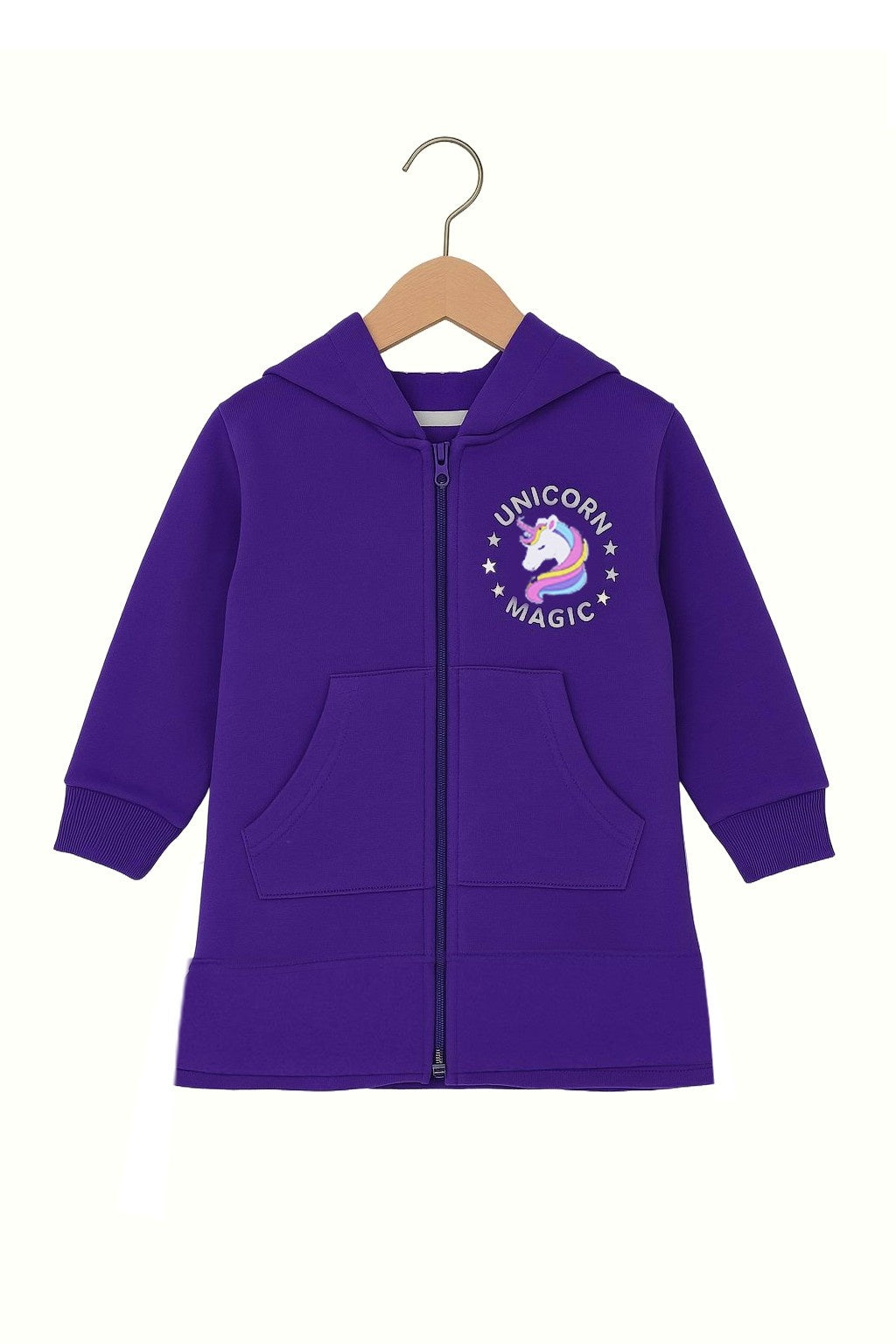  Unicorn Magic Kids Zip-Up Hoodie & Pant Set 