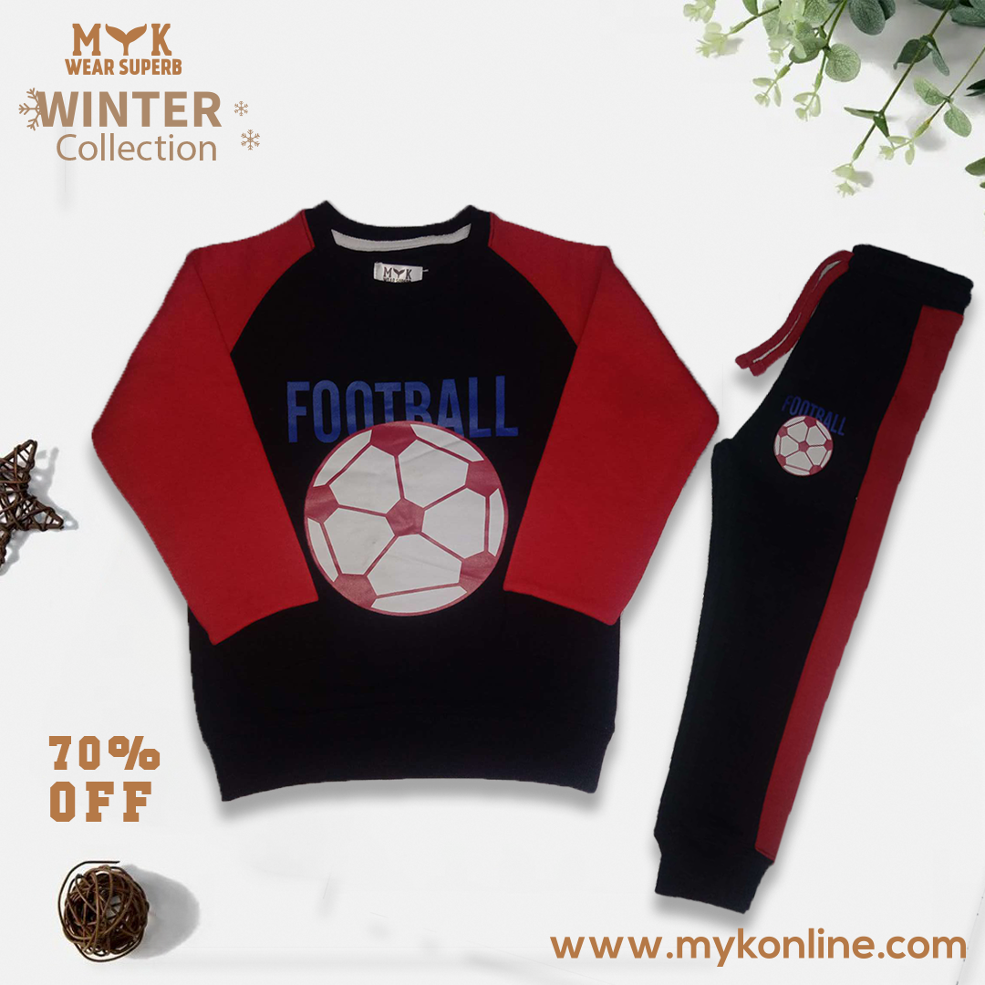 KIDS FOOTBALL SWEAT SHIRT WITH TROUSER LONG SLEEVE FULL OUTFIT