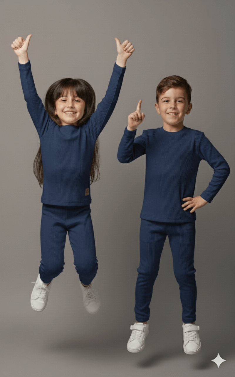 Thermal Set for Boys & Girls-Navy Inner Suit