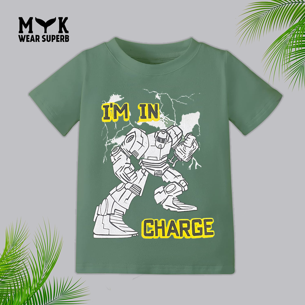 I'M In Charge Baby Boy Printed Tee