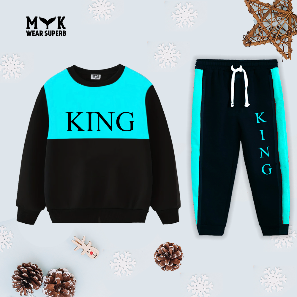 KIDS KING SWEAT SHIRT WITH TROUSER