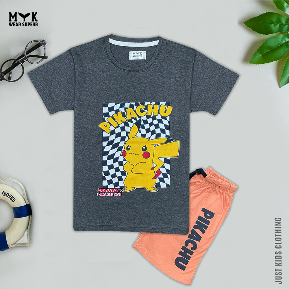 Pikachu Short and Tee For Baby Boy