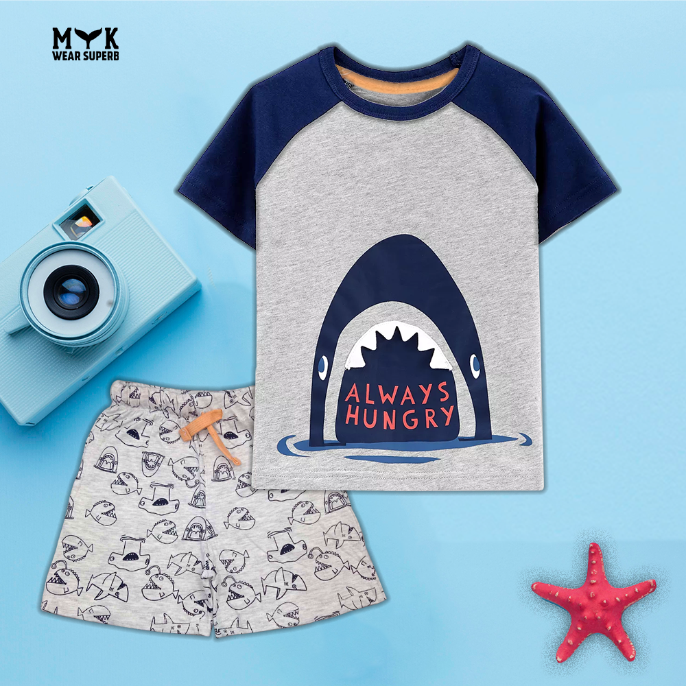 Baby Shark Short And T.shirt