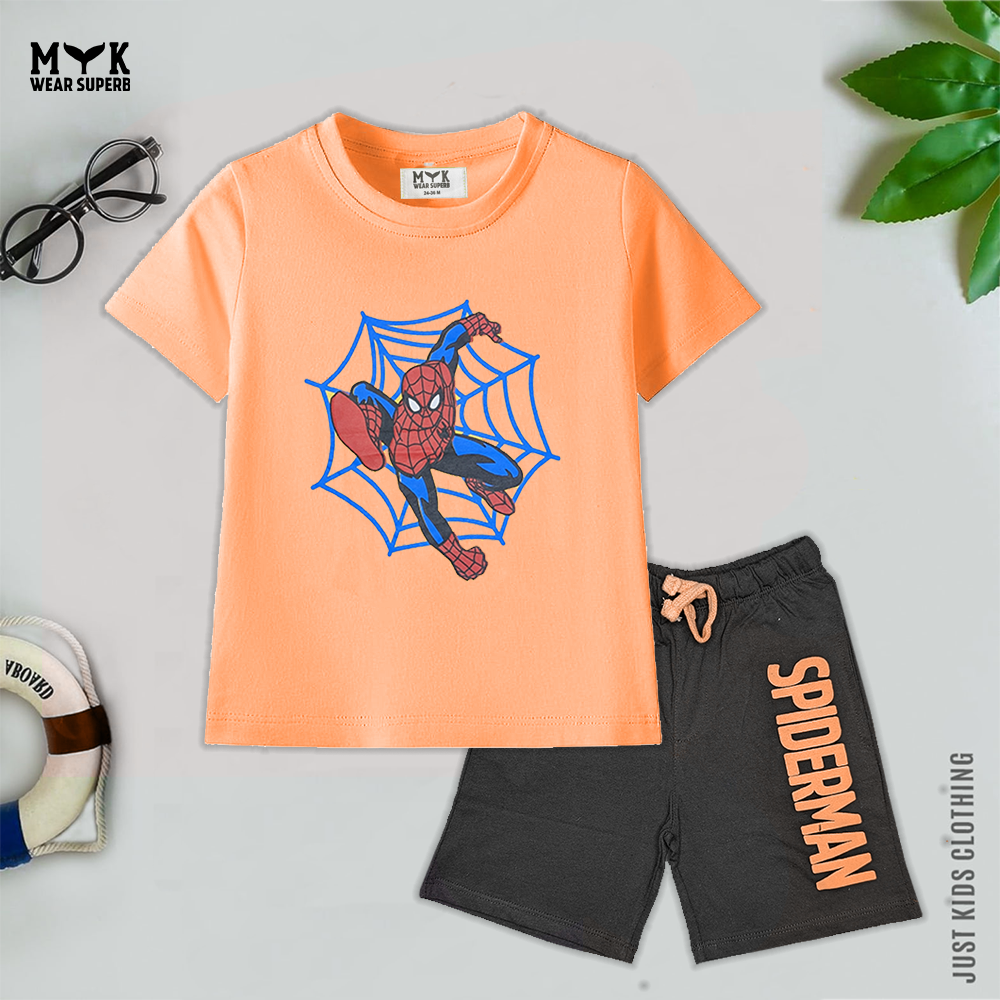 Spider Man Baby Boy Short & Tee