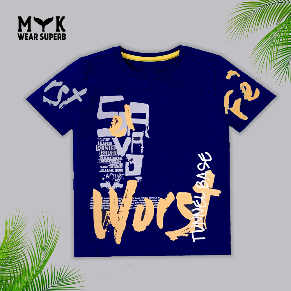 Worst Navy Blue Baby Boy Summer Tee