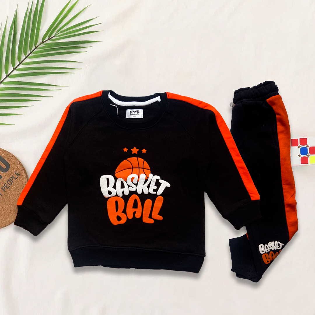 KIDS BASKET BALL SWEATSHIRT WITH TROUSER