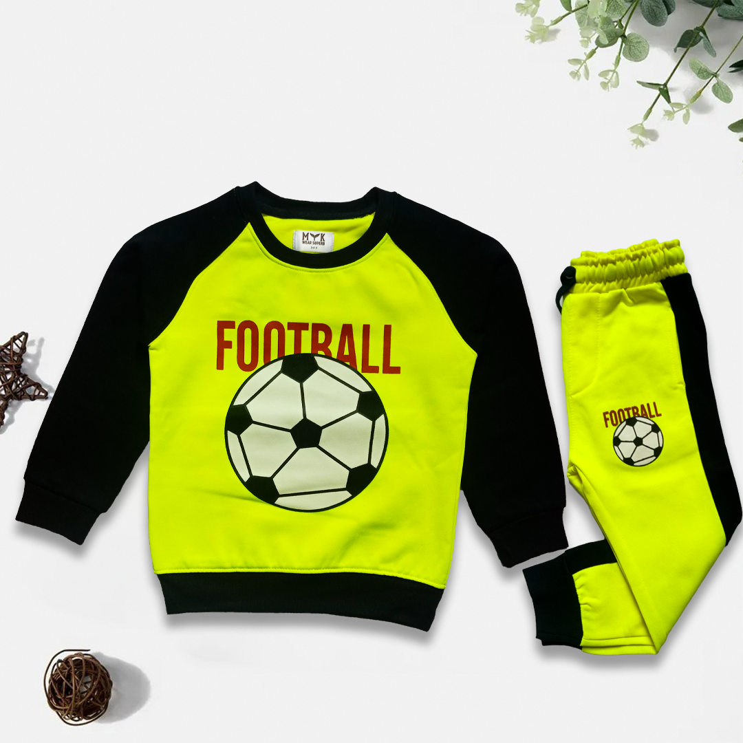 KIDS FOOTBALL SWEAT SHIRT WITH TROUSER LONG SLEEVE OUTFIT