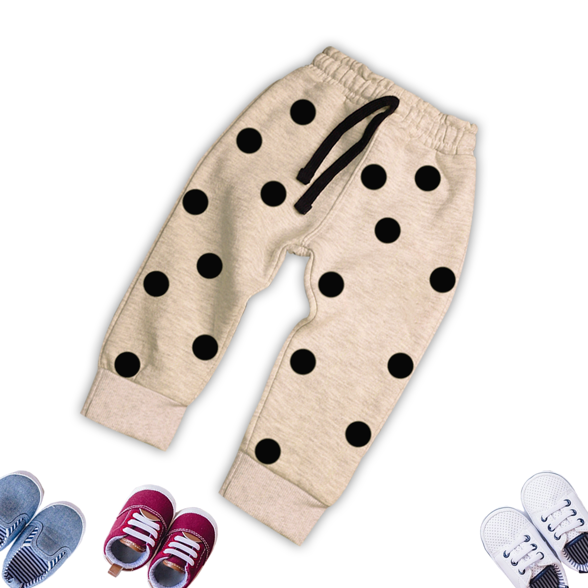 Skin Polka Dot Trouser With Dori Outfit Premium Quality